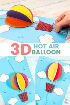 this hot air balloon craft is so easy to make