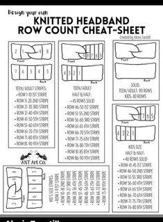 the instructions for how to sew a headband on a sewing machine, including instructions and