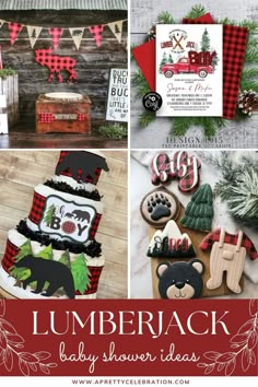 lumber themed baby shower ideas for the holidays