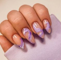 Cute Trendy Nails, Easter Nails Acrylic, Nails For 2023, Rave Nails, Violet Nails, Purple Acrylic Nails, Wow Nails, Pointed Nails