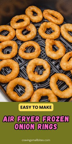 air fryer frozen onion rings are easy to make and the best way to cook them