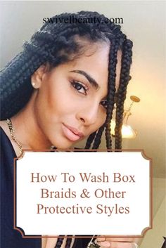 Washing Braids Protective Styles, Wash Box Braids, Best Shampoo For Women, Child Hairstyles, Short Knotless, Box Braids Tutorial, Vinegar Hair Rinse, Classy Hair, Protective Braids