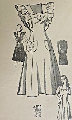 an old fashion sewing pattern for a women's dress