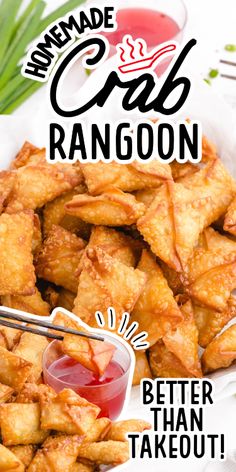 homemade crab rangoon is better than takeout and it's so good to eat