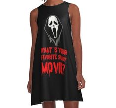 Halloween Costume T-Shirt What's Your Tshirt Favorite Scary Movie Shirt Funny Horror Movies Tee Sticker Coffee Mug Greeting Card Scream Pillow Case Men Women  #halloween#horror#pumpkin#spooky#scary#halloweenmakeup#creepy#october#trickortreat#horrormovies Funny Horror Movies