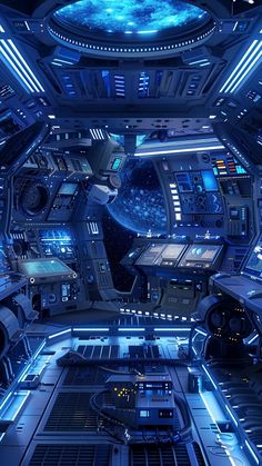 a sci - fi space station is shown in this image