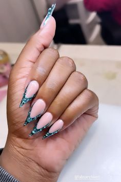 Kylie Nails, Acrylic Nails Stiletto, Stilleto Nails Designs, Stiletto Nails Designs, Dope Nail Designs, Short Square Acrylic Nails, Exotic Nails