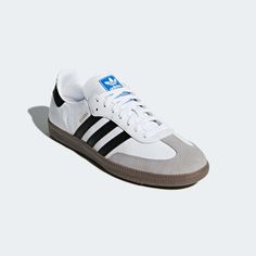 adidas Samba OG Shoes - White | B75806 | adidas US Samba Og Shoes, Looks Adidas, Jean Beige, Samba Shoes, Adidas Samba Og, Platform Converse, Baskets Adidas, Adidas Sneaker, Black Gums