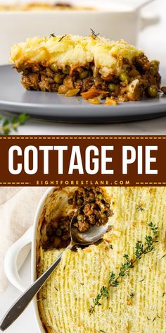 Learn how to Make Traditional Cottage Pie for an easy dinner idea for the family! This homemade pie is made with a rich savory beef mince and a layer of creamy mashed potato. Pin this easy comfort food for dinner! Maple Glazed Pork Chops, Slow Cook Beef Stew, Food For Dinner, Cottage Pie Recipe, Pumpkin Risotto, Homemade Comfort Food, Glazed Pork Chops, Comfort Casseroles