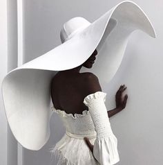 Fringe Embroidery, Photographie Portrait Inspiration, Bridal Fashion Week, White Hat, Wedding Hats, Beautiful Hats, Bridal Fashion, Black Is Beautiful