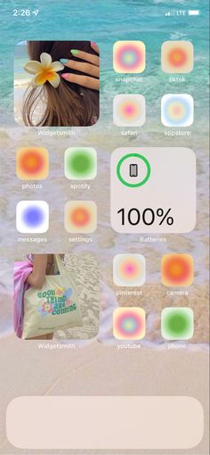 an iphone screen showing the icons for different things in the photo, including buttons and numbers