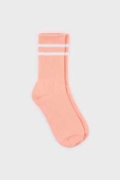 - Measurements: 1. Length: 33cm- Materials: 75% combed cotton, 15% spandex, 10% polyester- Thickness: Moderate- Sheerness: None- Stretch: Low- Lining: None- Care: Gentle wash cold and dry in shade Stripe Socks, London Free, Striped Socks, Buy Now Pay Later, Combed Cotton, Buy Now, Socks, London, Pink