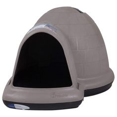 Petmate Indigo Dog House All-Weather Protection Taupe/Black 3 sizes Available Dog Igloo, Insulated Dog House, Indoor Dog House, Cool Dog Houses