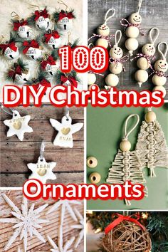 Gorgeous DIY Christmas ornaments to craft or sell for the Christmas tree. This is the best list of farmhouse, rustic, kids, glitter, cricut, and dollar store ornaments. These are good DIY white elephant gifts. Diy Tiny Christmas Ornaments, Diy Christmas Ornaments For Small Trees, Diy Christmas Ornaments Farmhouse, Small Christmas Tree Ornaments Diy, Easy Diy Christmas Tree Decorations, Ornaments Diy Gift Ideas, Small Ornaments Diy, Christmas Gifts To Make And Sell, Diy Ornaments For Gifts