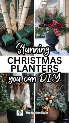 Learn the art of outdoor Christmas planters! Our guide walks you through 50 festive winter planter ideas that transform your entrance. From selecting greens to styling winter planters front porches, master Christmas planters DIY techniques. Click for outdoor Christmas decor inspiration that makes your porch sparkle! Winter Greenery Outdoor Pots, Outdoor Christmas Arrangements, Christmas Planters Outside Front Porches, Christmas Planters Diy, Winter Planter Ideas, Christmas Planter, Winter Planters, Planters Diy, Outdoor Christmas Planters