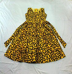 Fitted Sleeveless Yellow Cotton Dress, Yellow Fitted Sleeveless Cotton Dress, Baby African Clothes, African Kids Clothes, African Skirt, Clothing Tips, African Fashion Skirts