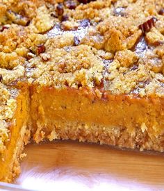 a close up of a pie on a plate