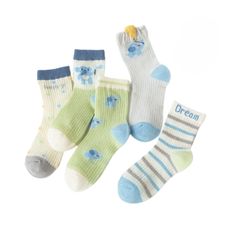 Be the trendiest baby on the block with Happy Dream Children Socks! These pint-sized goodies are made of a cotton-poly blend that's super soft and cozy - perfect for tiny tootsies. Each pack comes with 5 pairs of baby socks featuring playful cartoon prints that'll make you want to give your little one a dozen hugs. Specifications: Material: Cotton, Polyester, Spandex Style: Casual Pattern Type: Cartoon Material Composition: Cotton (main ingredient) / spandex (small amount) Department Name: Baby Playful Super Soft Multicolor Socks, Playful Multicolor Super Soft Socks, Playful Super Soft Socks For Playtime, Cute Super Soft Socks For Playtime, Super Soft Playful Socks For Gift, Playful Super Soft Socks For Gifts, Playful Soft White Socks, Cute Cotton Socks For Playtime, Cute Blue Socks For Playtime