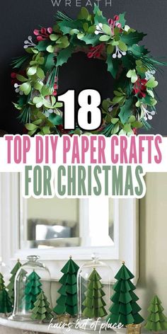 Find 18 cute paper crafts for Christmas decor that will make your holiday season extra special.