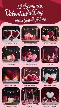 romantic valentine's day ideas you'll adore with candles, roses and hearts