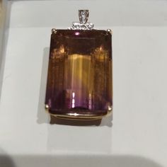 Smoke Free Home. This Is Probably 15 Or 20 Carats. Also Listed A Matching Ring. Just Thinning Out My Jewelry A Bit. Set In 14 Karat Yellow Gold. Please Buy With Confidence As Posh Authenticates Anything Over $500. Luxury Yellow Gold Amethyst Necklace, Oval Amethyst Multi-stone Necklace, Luxury Faceted Citrine Necklace, Faceted Citrine Pendant Jewelry, Macys Jewelry, Gold Amethyst Crystal Necklace, Faceted, My Jewelry, Matching Ring, Citrine Stone