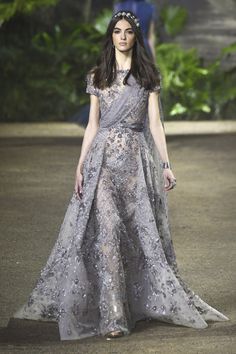 Elie Saab Spring 2016 Couture Fashion Show Ellie Saab 2016, Camille Hurel, Elie Saab Haute Couture, Ellie Saab, Elie Saab Spring, Elie Saab Couture, 파티 드레스