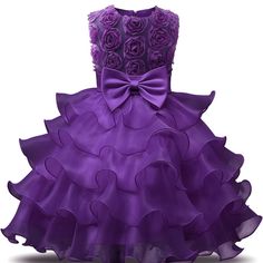 Size 3-4 Years Old! Brand New Still In Package. Please See Last Photo For How It Looks On, But I’m Selling The Purple Version Of The Dress! Girls First Communion Dresses, Kids Christmas Dress, Girls Communion Dresses, Kids Party Wear, Princess Dress Kids, Flower Girl Dresses Tutu, Infant Flower Girl Dress, Kids Party Dresses, First Communion Dresses