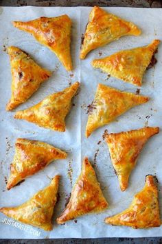 baked pastries on a baking sheet ready to be eaten