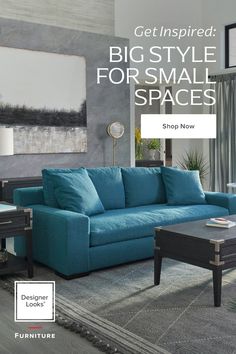 Big Style for Small Spaces Greige Basement, Kitchen Wallpaper Accent Wall, Arch Plan, Loft Vibes, Basement Update, Small Space Furniture, Coffee Table Small Space, Corner Desks