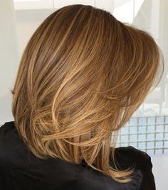 Lob With Light Layers Blonde Lob, Caramel Blonde, Long Bob Haircuts, Lob Haircut, Long Bob Hairstyles