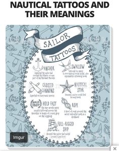 the cover of nautical tattoos and their meanings