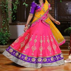 It Is Used Once In The Wedding. One Of A Kind Piece.. It Is Very Heavy Due To The Intricate Work.. Will Post Measurements Upon Request.. Bright Colors.. Lots Of Material.. No Can Can Underneath.. Hence The Beautiful Falling Model.. Seriously Enquiries Only Please.. Also Listing It For Less Than Half The Original Price.. No Low Ballers. Pink Dresses With Resham Embroidery For Traditional Ceremonies, Pink Embroidered Dress For Traditional Ceremonies, Pink Embroidered Cutdana Fabric For Reception, Bollywood Style Pink Embroidered Fabric, Pink Embroidered Fabric With Pallu For Reception, Pink Traditional Wear With Intricate Embroidery, Pink Embroidered Lehenga For Navratri, Pink Choli With Dori Work In Traditional Drape, Pink Choli With Dori Work And Traditional Drape