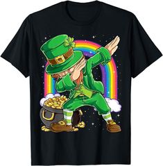 Amazon.com: St Patricks Day Dabbing Leprechaun Boys Girls Men Dab Dance T-Shirt : Clothing, Shoes & Jewelry Irish Festival, St Patrick's Day Gifts, Funny Graphics, Guys And Girls, St Patricks, Kids Boys