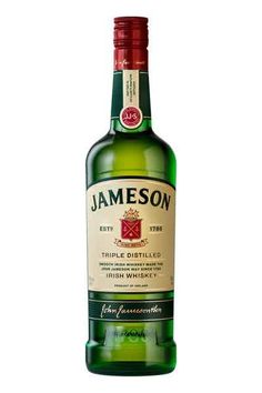 a bottle of jameson on a white background