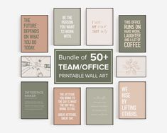 the bundle of 50 team office printable wall art