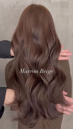 Honey Tea Brown Hair Color, Hair Color For Neutral Skin Tone, Milktea Brown Hair Color, Milk Brown Hair, Milky Brown Hair, Cool Tone Hair, Latte Hair Color, Milk Tea Brown Hair, Beige Hair Color