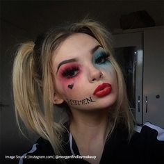 Makeup Only Halloween Costume, Makeup Looks Halloween Cute, Cute Spooky Makeup Looks, Helowen Make-up, Helovyno Makiazas, Hallowe’en Makeup, Easy Halloween Makeup Looks For Women, Scary Cheerleader Makeup, Scary Halloween Makeup Easy