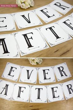 there are letters that spell out the word after it is cut and placed on top of each other