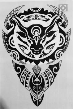 Taurus Bull Tattoo, Bull Tattoo Design, Tattoo Crane, Taurus Bull Tattoos, Tato Maori, Bull Tattoo, Maori Tattoos, Taurus Bull, Polynesian Tattoo Designs