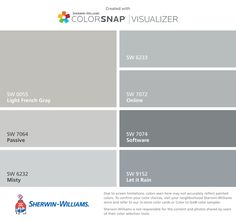 the color scheme for colorsnap visualizer is shown in blue, green and gray