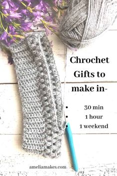 crochet gifts to make in 30 minutes or less with free pattern and instructions