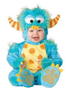 Costume - Baby Blue Monster Jumpsuits Halloween Costumes 6-24M Baby Animal Costumes, Monster Outfit, 2015 Halloween Costumes, Monster Costume, Monster Costumes, Homemade Costumes, Halloween Costume Contest, Clown Costume