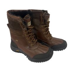 Ugg Adirondack Ll Woman's Brown Leather Waterproof Snow Boots Color: Brown Size 6 Used In Very Good Condition. Reasonable Offers Are Automatically Accepted. Ugg Adirondack, Shoes Ugg, Waterproof Snow Boots, Womens Uggs, Ugg Shoes, Snow Boots, Rain Boots, Brown Leather, Size 6