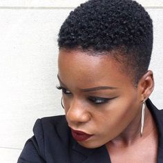 Black Short Haircuts For Women, Female Haircut Styles, Female Haircuts, Tapered Natural Hair Cut, Natural Hair Twa, Short Shaved Hairstyles