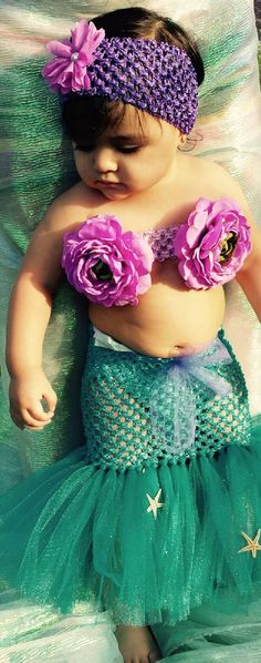 Mermaid Birthday Outfit, Mermaid Tutu, Birthday Party Outfit, Twin First Birthday, Mermaid Theme Party, Mermaid Baby Showers, Mermaid Parties, Little Mermaid Birthday, Birthday Wishes Funny