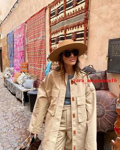 Gabardine Fabric, Zara Fashion, Safari Style, Women's Jackets, Pocket Jacket, Zara Woman, Women's Coats & Jackets, Women's Coats, Lapel Collar