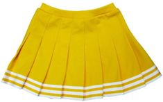 Bright Gold & White Pleated Cheer Skirt – Gameday Bae College Tailgate Outfit, Tailgate Clothes, Knife Pleated Skirt, Tailgate Outfit, Knife Pleat, Cheer Uniform, Pleat Skirt, Orange Skirt, Yellow Skirt