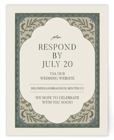 A vintage tapestry inspired wedding invite Rsvp Online, Vintage Tapestry, Italian Wedding, Wedding Invite, Wedding Website, Enclosure Cards, Rsvp Card, Wedding Invitation, Our Wedding