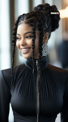 Braids 2024, Braided Hairstyles For Black Women Cornrows, Goddess Braids Hairstyles, Braids Styles, Braided Hairstyle, Braided Cornrow Hairstyles, Nice Hair, Twist Braid Hairstyles, Beautiful Braids