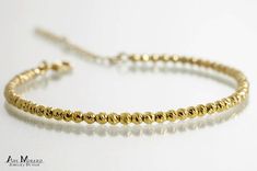 Gold faceted beads bracelet, 3mm faceted gold filled beads gold bracelet, textured beads stacking br Dainty Yellow Gold Beaded Bracelets With Faceted Beads, Dainty Yellow Gold Beaded Bracelet With Faceted Beads, Gold Minimalist Bracelets With Faceted Beads, Gold Dainty Bracelet With Faceted Beads, Dainty Gold Bracelet With Faceted Beads, Gold Faceted Beaded Bracelets For Everyday, Minimalist Gold Faceted Bracelets, Adjustable Beaded Gold Bracelet Gift, Adjustable Gold Bracelet With Beaded Chain For Gift